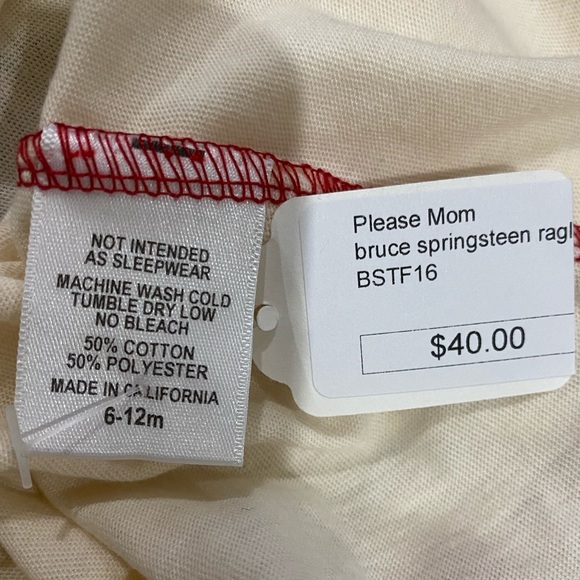 Bruce Springsteen Baby Raglan Tee - Picture 6 of 7